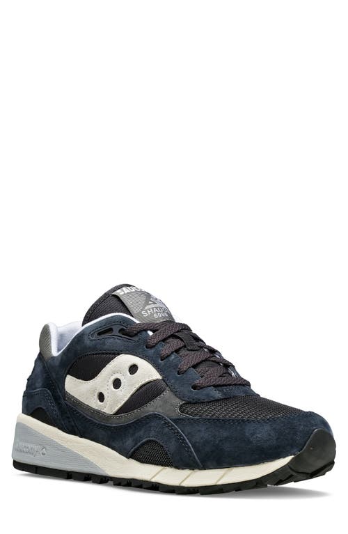 Shop Saucony Shadow 6000 Essential Sneaker In Navy/grey