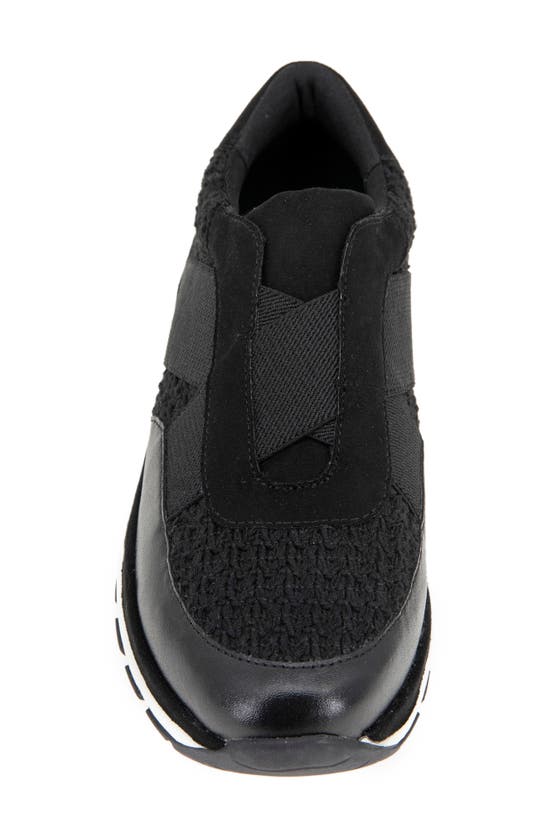 Shop Reaction Kenneth Cole Klancy Sneaker In Black Crochet