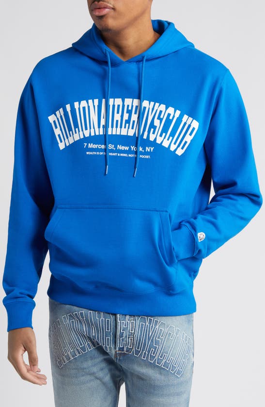 Shop Billionaire Boys Club Logo Graphic Hoodie In Sky Diver