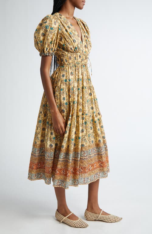 Shop Ulla Johnson Ilana Midi Dress In Daylily