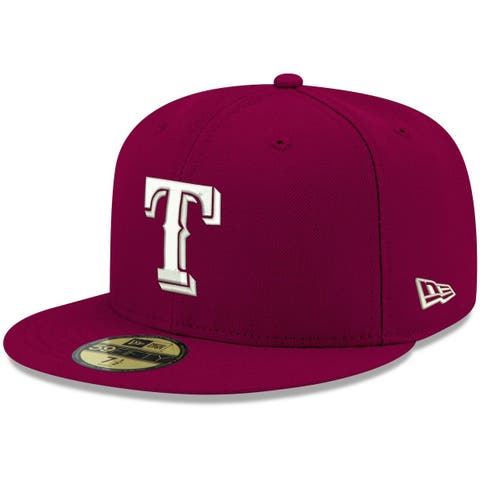 Men's Texas Rangers New Era White/Pink Chrome Rogue 59FIFTY Fitted Hat