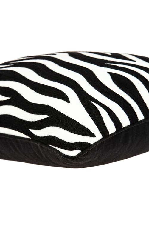 Parkland Collection Simba Decorative Accent Pillow In Black