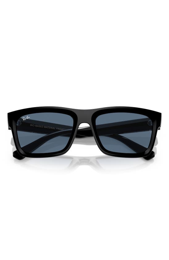 Shop Ray Ban Ray-ban Warren 57mm Rectangular Sunglasses In Black Blue