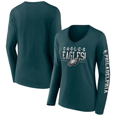 Men's NFL x Darius Rucker Collection by Fanatics Gray Philadelphia Eagles  Chambray Button-Up Long Sleeve Shirt