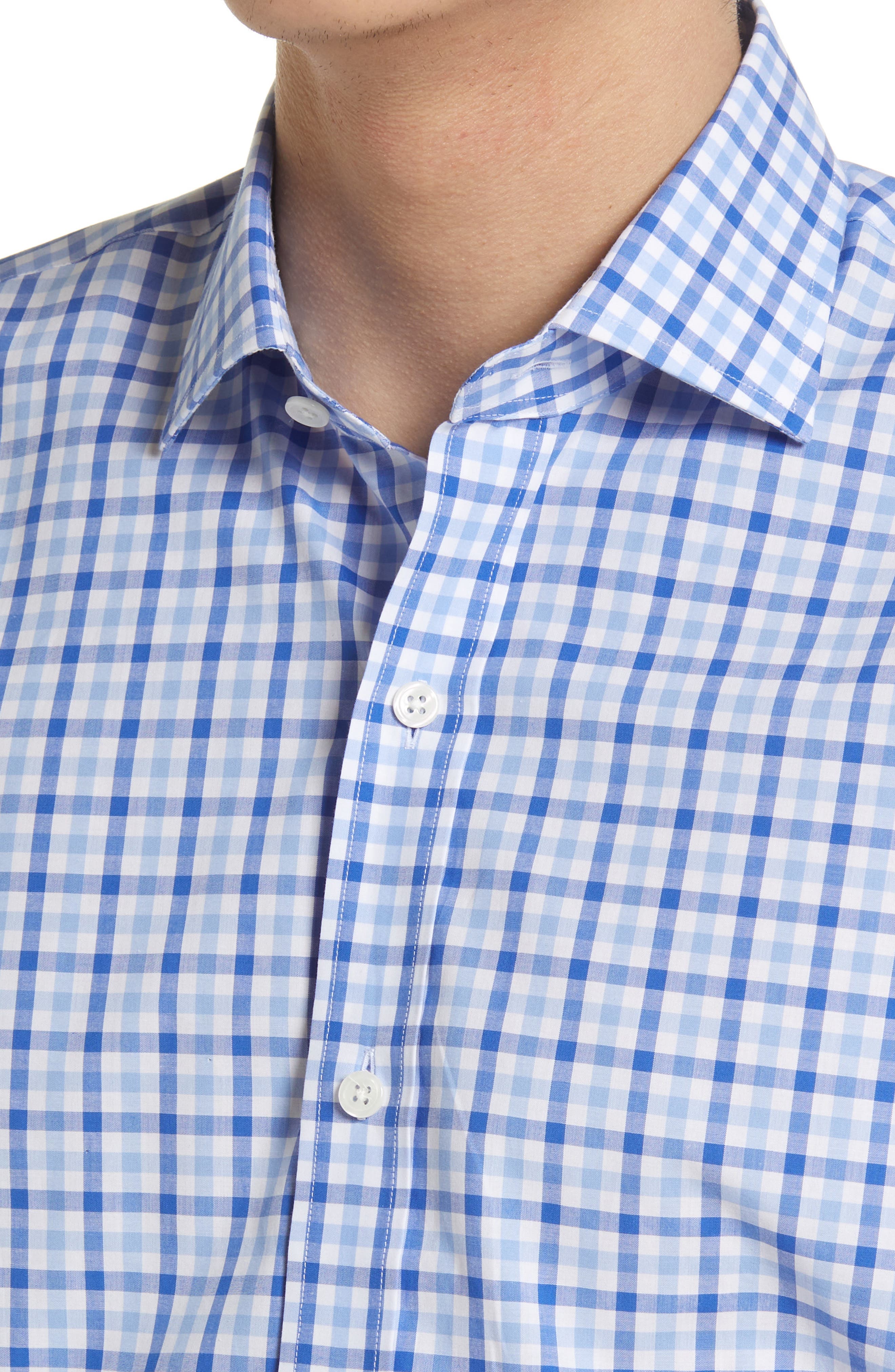 Ledbury Tailored Fit Check Dress Shirt 