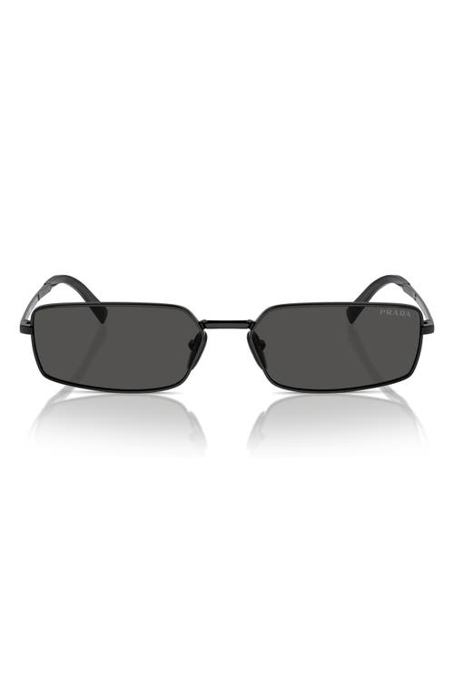 PRADA PRADA 59MM RECTANGULAR SUNGLASSES 