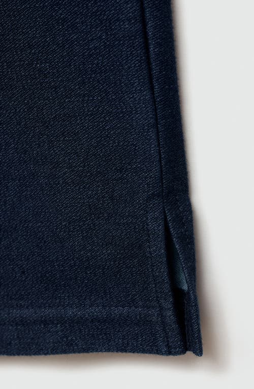 Shop Mango Capri Leggings In Medium Blue