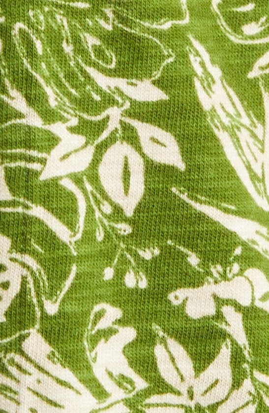 Shop Pendleton Wayside Floral Knit Camp Shirt In Olive Green