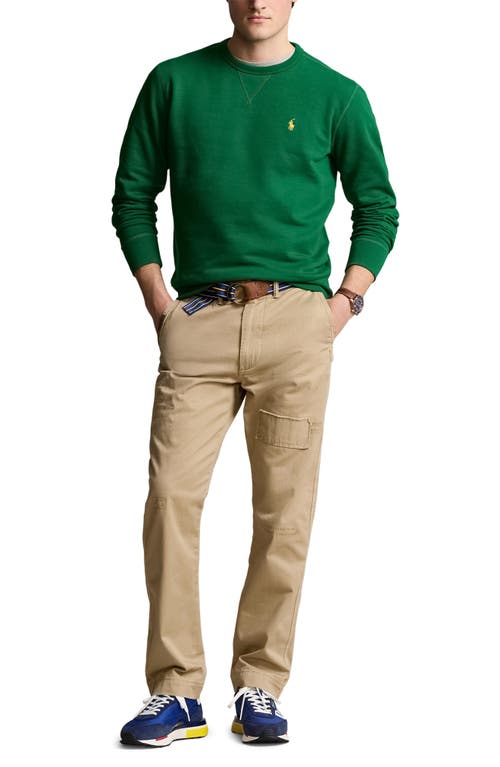 Shop Polo Ralph Lauren Cotton Blend Sweatshirt In Athletic Green