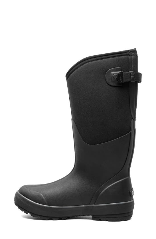 Shop Bogs Classic Ii Adjustable Calf Waterproof Rain Boot In Black