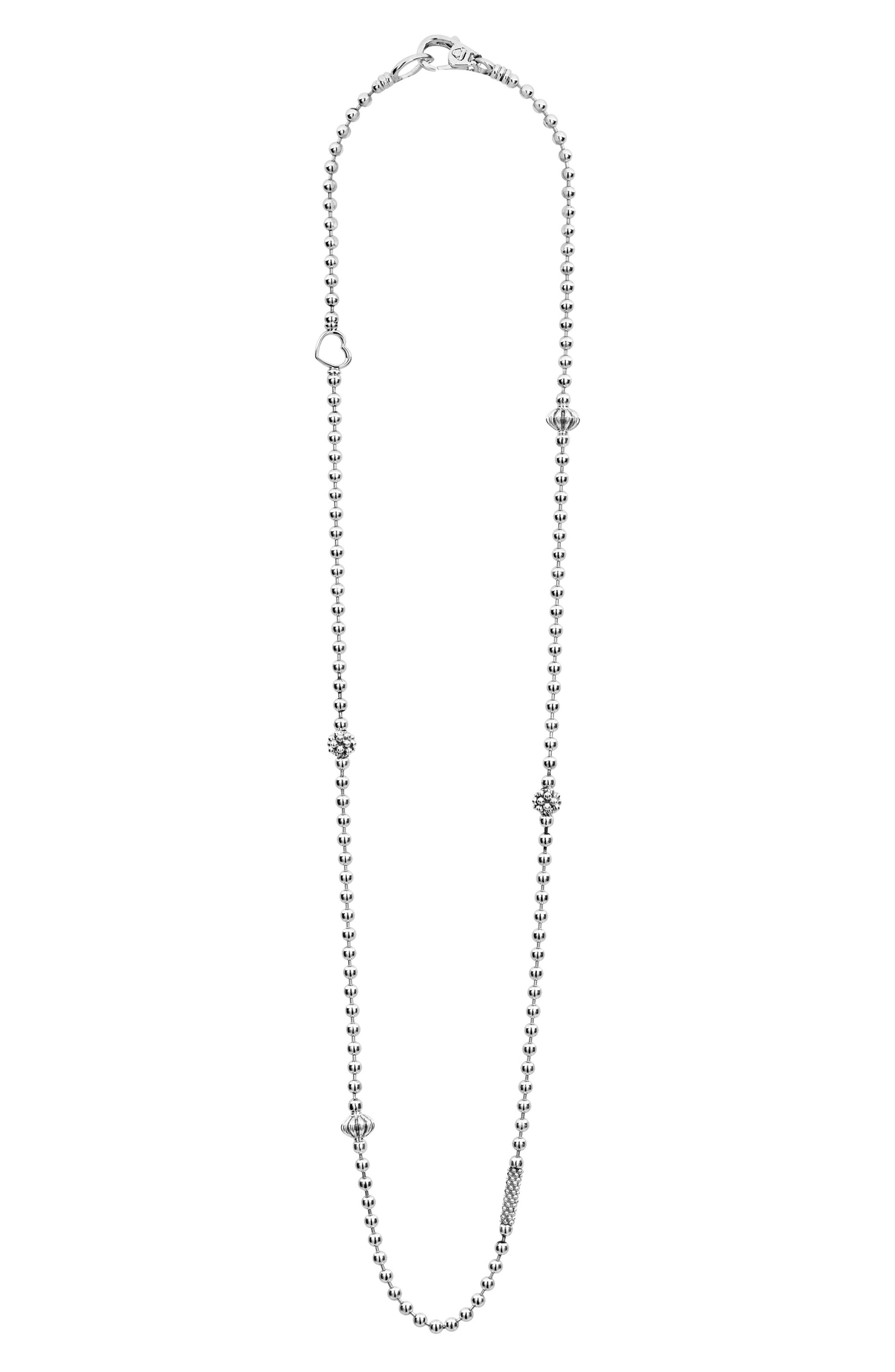 nordstrom long silver necklaces