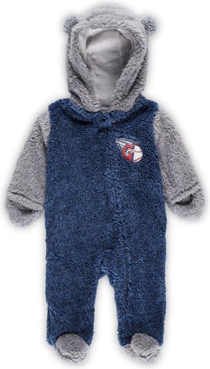 Dallas Mavericks Infant Blue Raglan Full-Zip Sleeper
