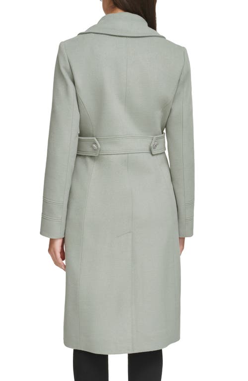 Kenneth Cole New York Notch Lapel Military Coat In Sage