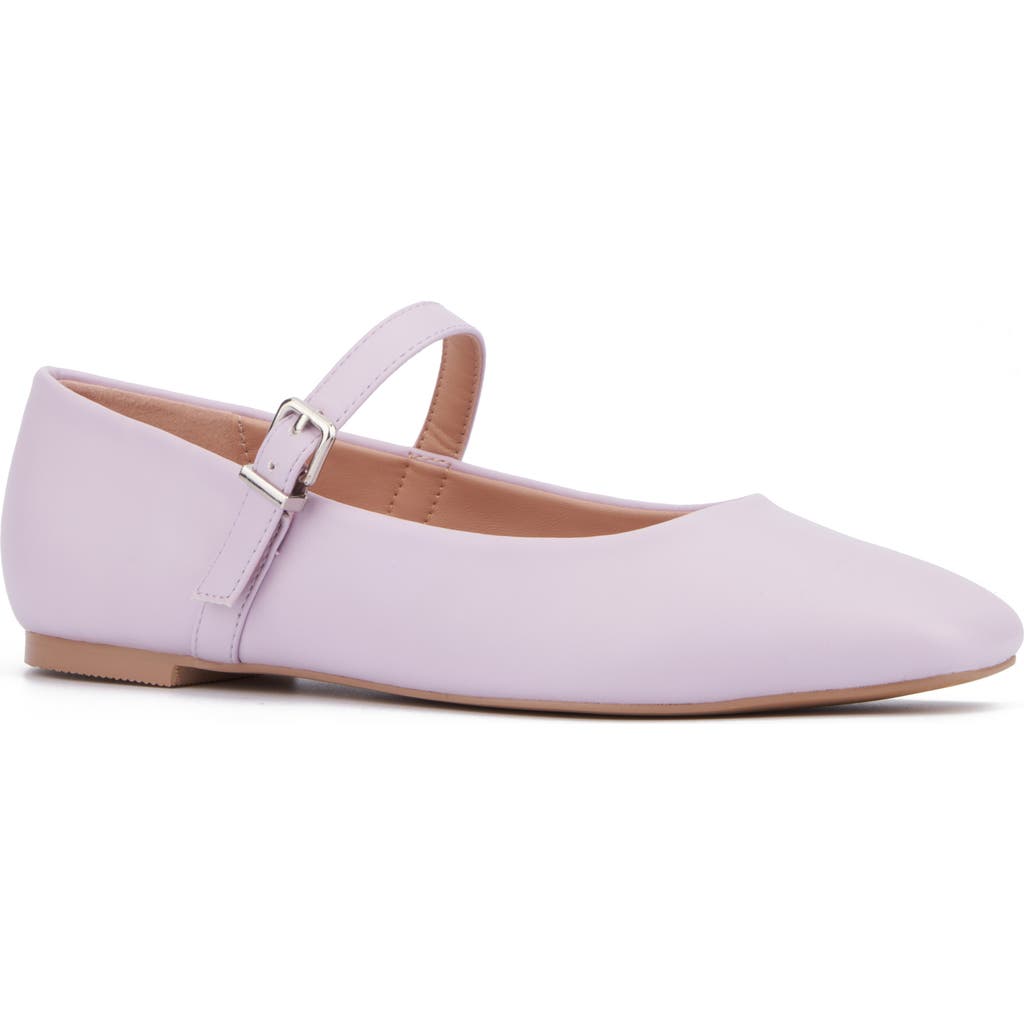 New York And Company Page Mary Jane Ballet Flat In Lilac