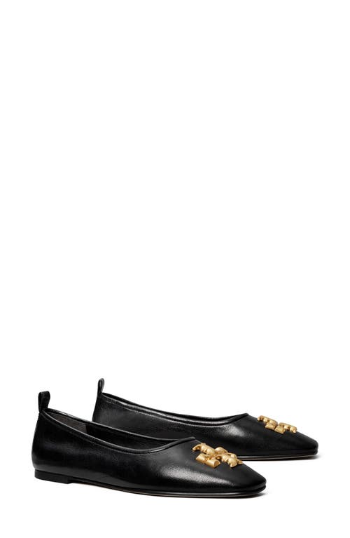 Tory Burch Eleanor Ballet Flat in Perfect Black at Nordstrom, Size 8.5