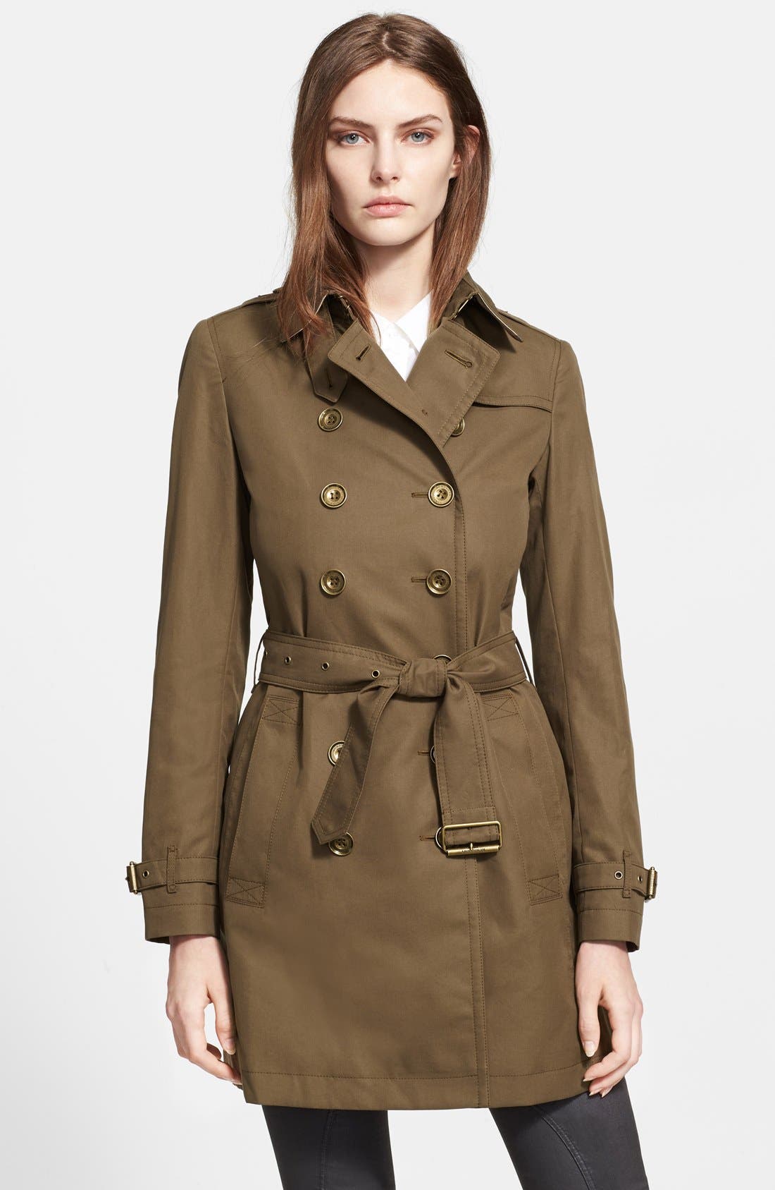 Burberry Brit 'Crombrook' Cotton Trench 