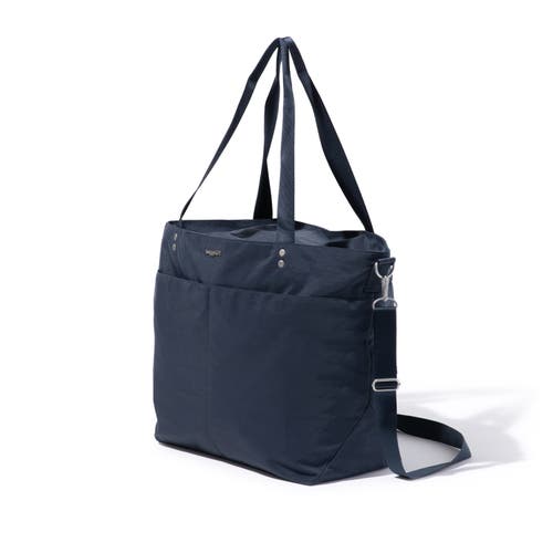 Baggallini Large Carryall Crossbody Tote Bag In French Navy