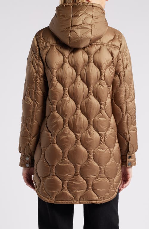 Shop Michael Kors Quilted Packable 500 Fill Power Down Blend Puffer Coat In Husk