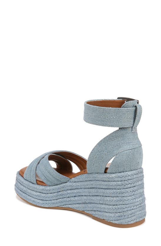 Shop Zodiac Naomi Platfomr Wedge Espadrille Sandals In Blue