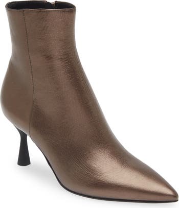 Ide Metallic Leather Bootie