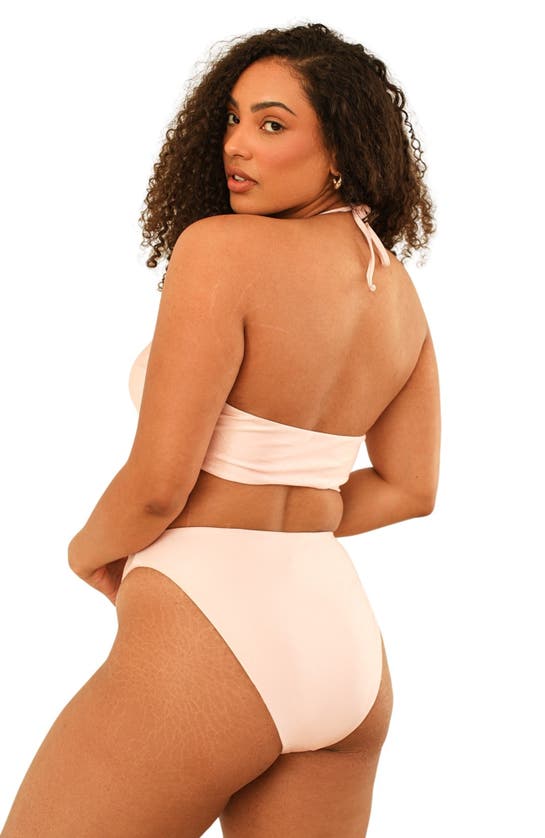 Dippin Daisys Seashore High Waist Cheeky Bikini Bottom In Ballet Slipper