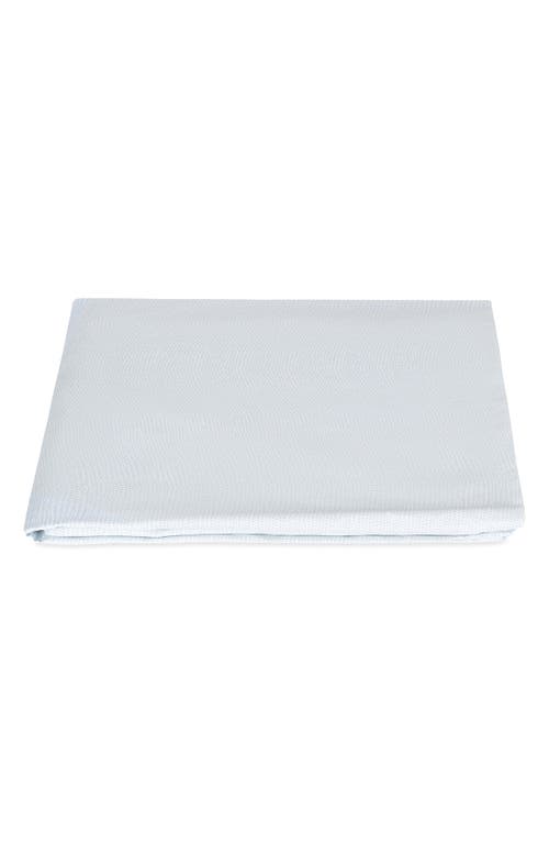 Matouk Jasper Cotton Sateen Fitted Sheet in Pool at Nordstrom
