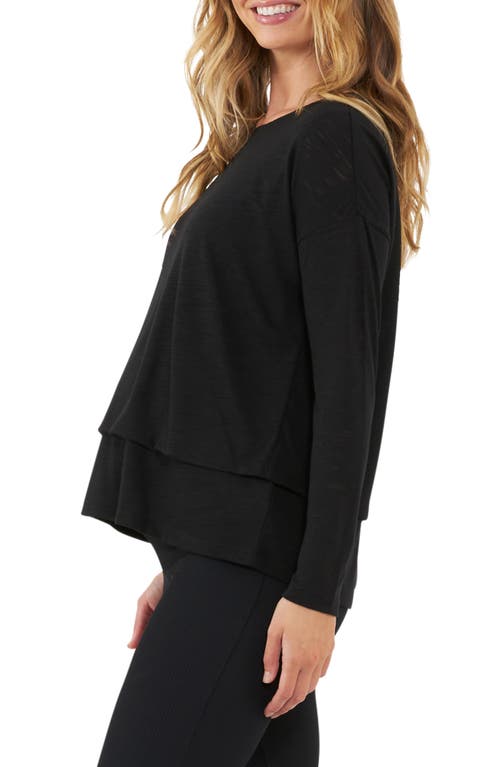 RIPE MATERNITY RIPE MATERNITY JAZMIN LONG SLEEVE MATERNITY/NURSING TOP