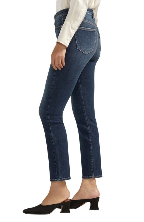 Shop Silver Jeans Co. Isbister High Waist Straight Leg Jeans In Indigo