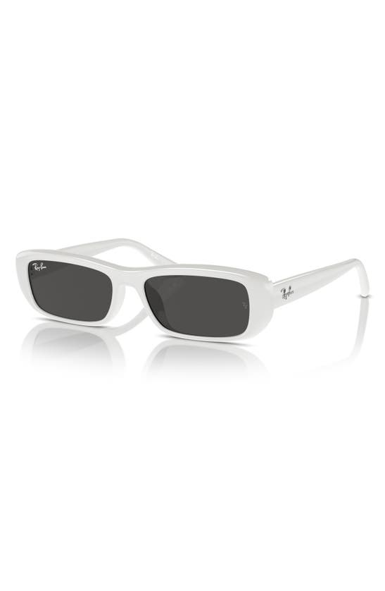 Shop Ray Ban Ray-ban 55mm Pillow Sunglasses In White