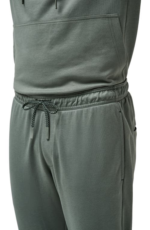 Shop Travismathew Sideslip Fleece Joggers In Dark Olive