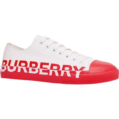 Burberry Larkhall Graphic Logo Sneaker, Red