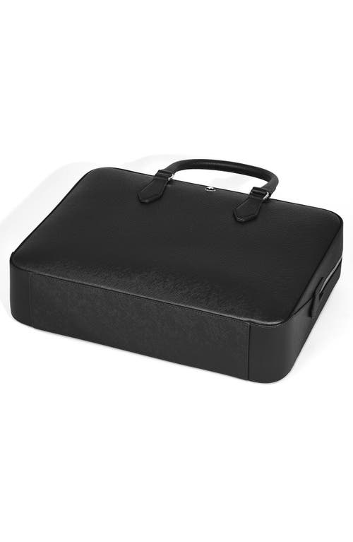 Montblanc Sartorial Medium Leather Document Case In Black