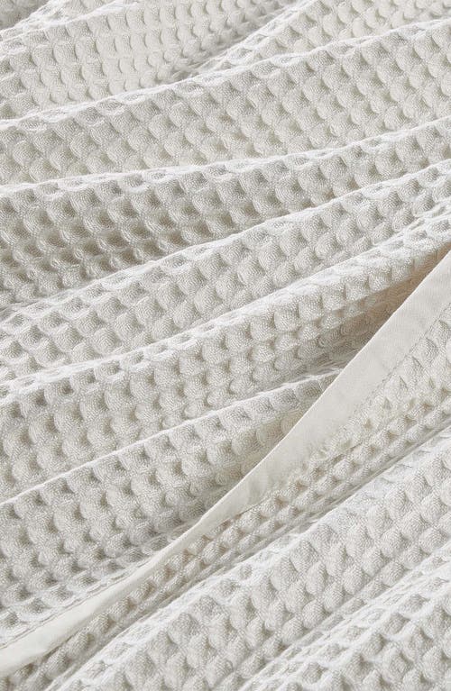 Sijo Waffle Knit Bed Blanket In Fog
