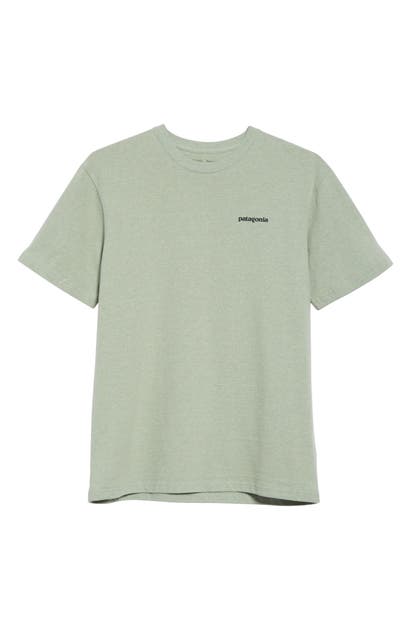 Click to view more detailed imagery on our partner's website Patagonia P-6 Responsibili-Tee Logo Graphic T-Shirt In Celadon