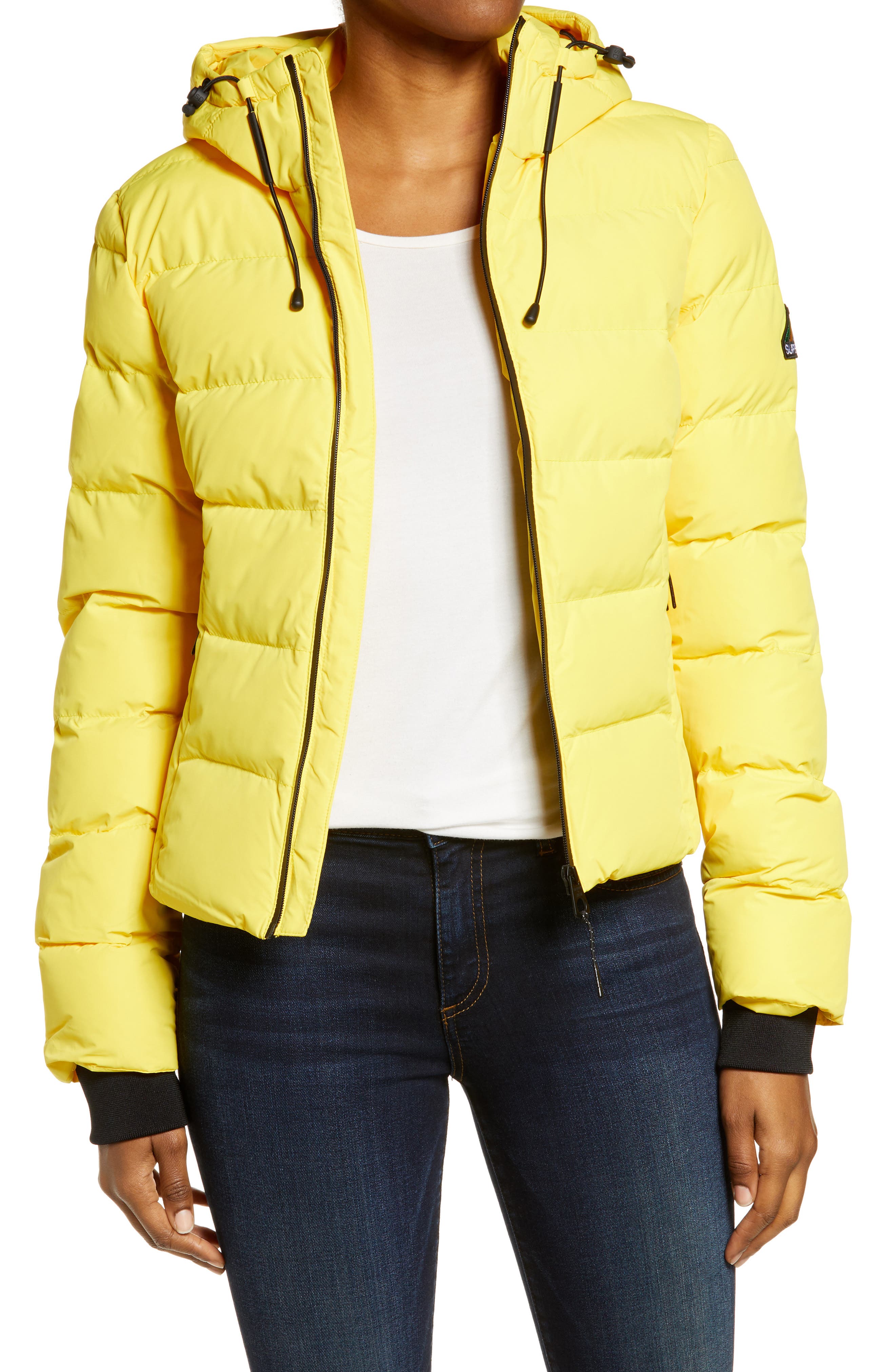 tan puffer coat womens