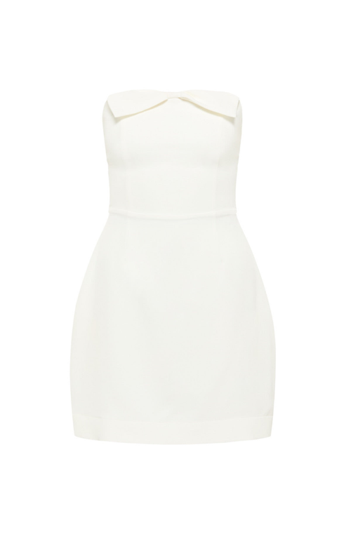 Shop Nanas Nana's Barbi Mini Dress In Ecru