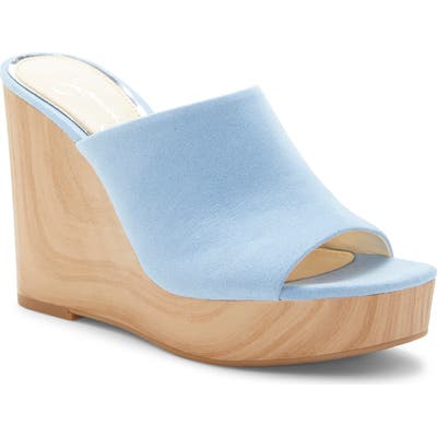 Jessica Simpson Shantelle Wedge Slide Sandal- Blue