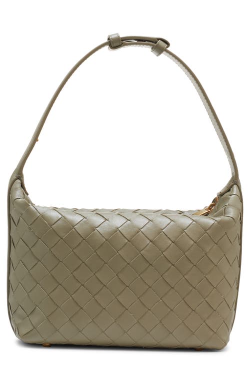 Bottega Veneta Mini Wallace Intrecciato Leather Shoulder Bag In 2355 Pinecone-gold