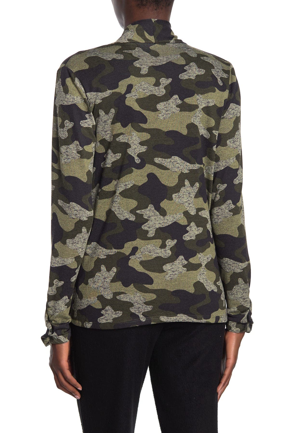 bobeau camo cardigan