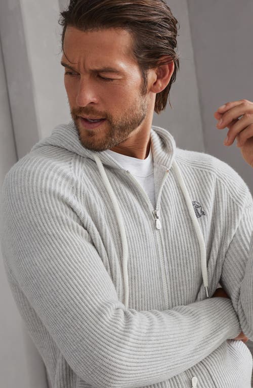 Shop Brunello Cucinelli Knit Sweatshirt In Fog