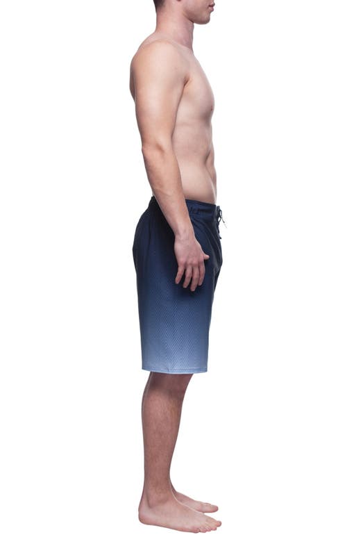 Rokka&rolla Quick-dry Swim Trunks With Elastic Waist In Navy
