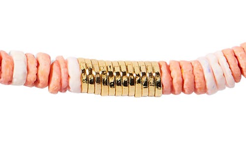 Brook & York Brook And York Capri Beaded Shell Necklace In Gold/pink