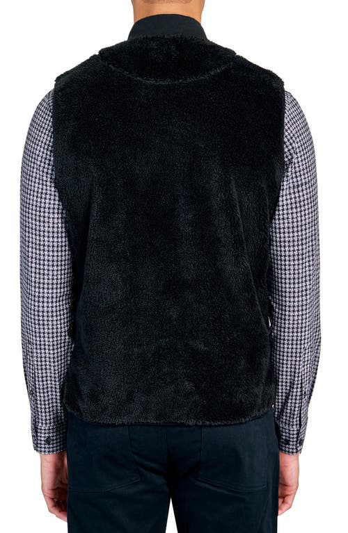 Brooklyn Brigade Solid Fuzzy Vest In Black