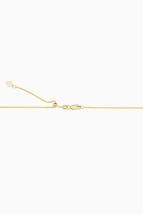 Oradina 14k Gold Caesar Adjustable Chain In Yellow Gold