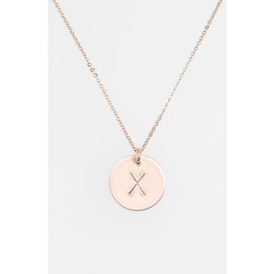 Nashelle 14K-Gold Fill Initial Disc Necklace