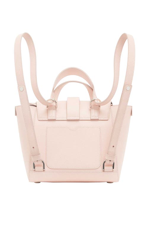 Senreve Mini Maestra Pebbled Leather 4-way Convertible Handbag In Blush