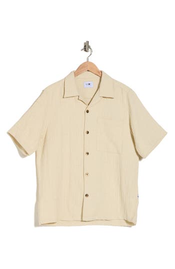 Nn07 Julio Short Sleeve Button-up Shirt In Neutral
