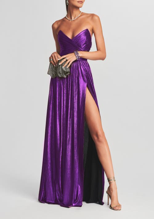 Retroféte Waldorf Dress In Purple