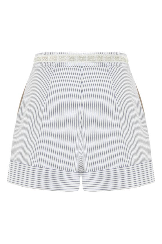 Shop Nocturne Striped Shorts In Multi-colored