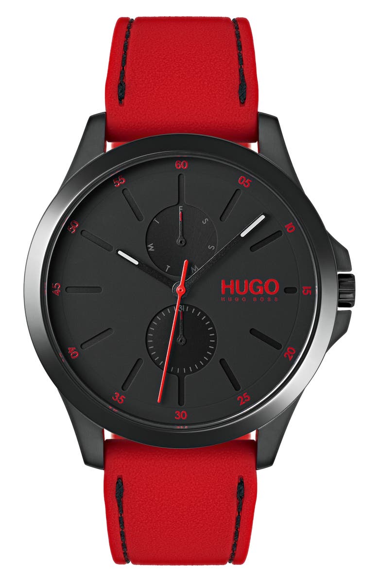 HUGO Silicone Strap Watch, 41mm | Nordstrom